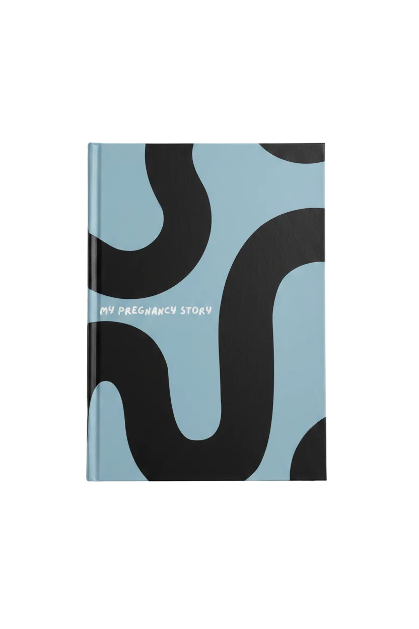 voorkant productfoto my pregnancy story swirl invulboek voor toekomstige pappa's en mamma's
